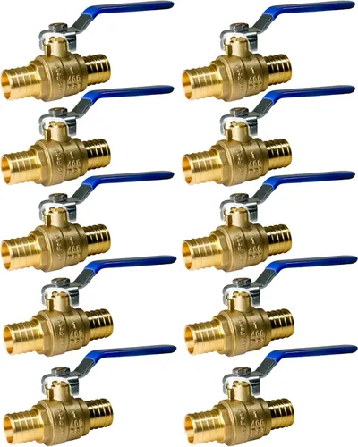 Vista 31 de XFITTING 2 piezas de válvula de bola Pex de 1 pulgada, 23-1-1 = 2X (2 paquetes)