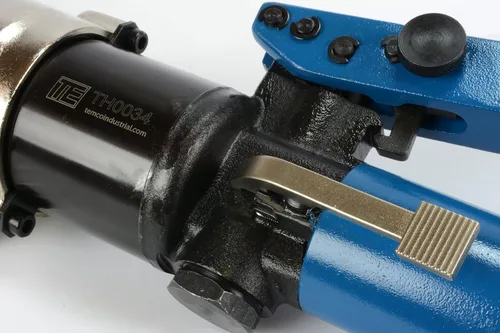 Vista 7 de TEMCo TH0034 - Crimpadora hidráulica, 4 ga-750 mcm, para terminales de baterías eléctricas, cables de alambre