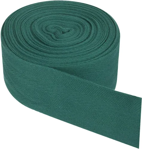 Vista 12 de PATIKIL Cinta de sarga de algodón de 1 pulgada, 50 yardas, cinta de algodón, cinta de encuadernación al bies, cinta de espiga para costura, Verde