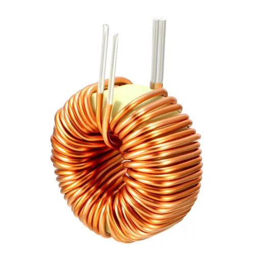 Vista 2 de uxcell Bobina de inductancia magnética toroide vertical 50uH 20A del alambre del inductor de la herida 50uH 20A
