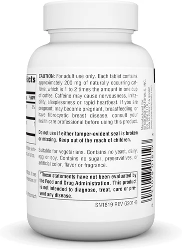 Vista 3 de Source Naturals Guaraná Energizer, Suplemento Dietético - Apoya un impulso energético de larga duración* - 900 mg - 60 tabletas