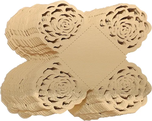 Vista 2 de Gadpiparty 50 envoltorios de trufas doradas: elegantes tazas de chocolate para bodas, despedidas de soltera, cumpleaños y recuerdos de fiesta