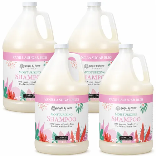 Vista 38 de Ginger Lily Farms Botanicals Champú hidratante para todo tipo de cabello, 100% vegano y libre de crueldad, aroma a pera de manzana, repuesto de 1