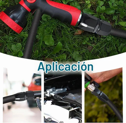 Vista 4 de Accesorio 6AN, 2PCS 6 AN accesorios rectos para manguera trenzada CPE
