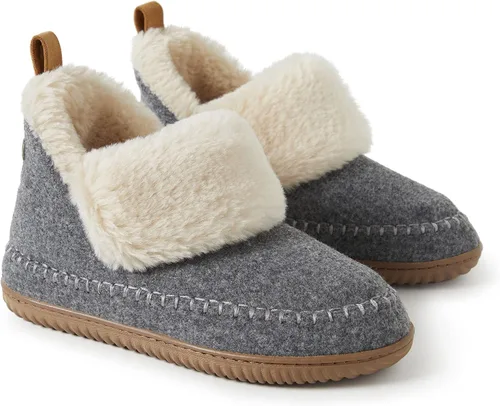 Vista 3 de Dearfoams Alpine Moritz - Pantuflas para mujer con soporte de arco para exteriores