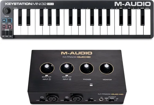 Vista 11 de M-AUDIO Keystation Mini 32 MK3 controlador de teclado MIDI USB con 32 teclas mini sensibles a la velocidad y software de grabación incluido Mini