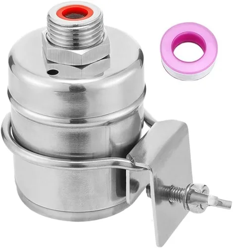 Water Level Controller Automatic Stainless Steel Float Ball Valve Tank Valve Automatic Water Level Controller Kitchen Tools(Narrow Side Clip)