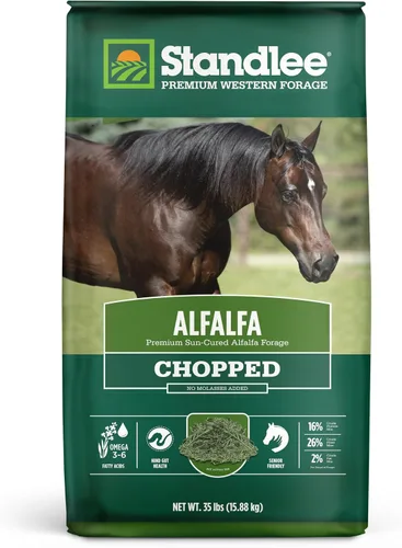 standlee Heno picado de alfalfa, heno de alfalfa para caballos y ganado, 35 libras