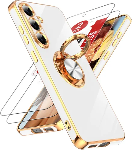 Vista 96 de LeYi Funda para iPhone XR: con Protector de Pantalla de Vidrio Templado [Paquete de 2] Soporte de Anillo Giratorio de 360°, Soporte Magnético