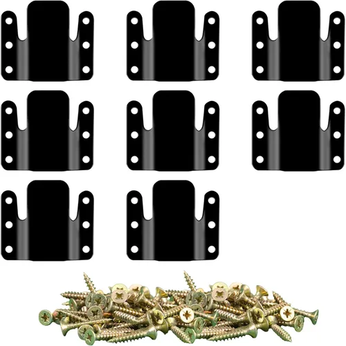 Vista 13 de DEEPDREAM 12 conectores seccionales de sofá de metal, clips de sofá, conector de muebles entrelazados con 28 tornillos