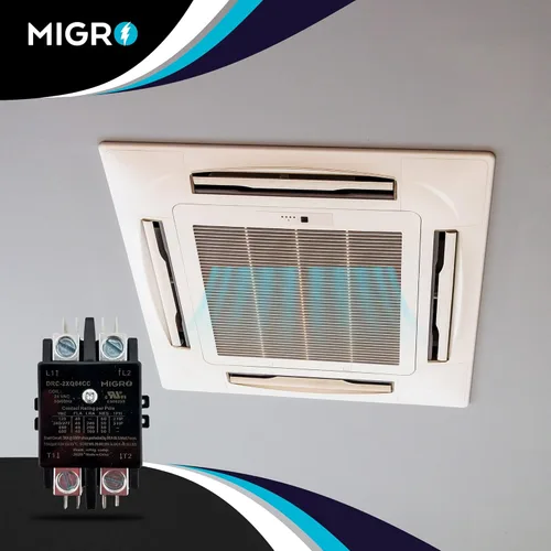 Vista 5 de Migro Contactor resistente de 2 polos y 40 amperios, 24 VCA, reemplaza prácticamente todos los modelos residenciales de 2 polos