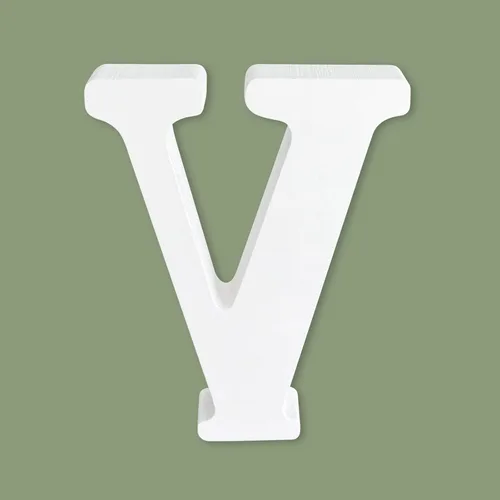 Vista 32 de Letras blancas de madera sin terminar de 4 pulgadas para manualidades, letras del alfabeto de madera para decoración de pared, letras de marquesina