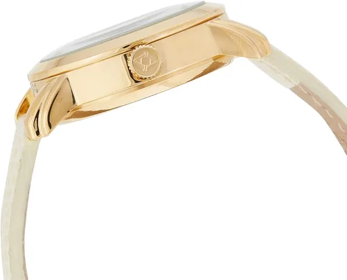 Vista 4 de Akribos XXIV Reloj automático de esqueleto para mujer - Reloj de pulsera de acero inoxidable y correa de cuero - AK431