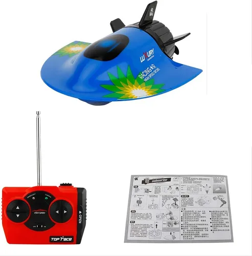 Vista 9 de GoolRC Mini barco submarino RC, juguete de buceo impermeable con control remoto (azul)