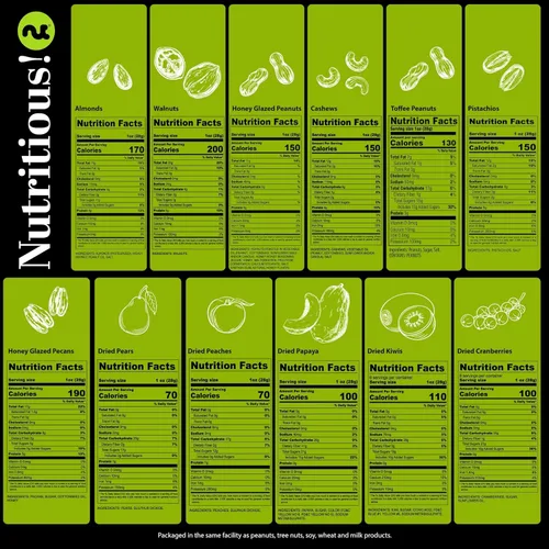 Vista 2 de Cesta de regalo de frutas secas y frutos secos mixtos, torre negra + cinta (12 surtidos), plato de arreglo para el día de San Valentín, ramo