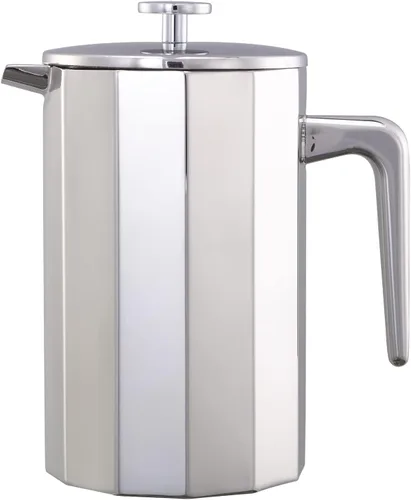 Vista 7 de Service Ideas Prensa francesa de café de doble pared, 12oz, acero inoxidable