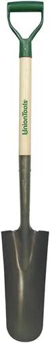 Union Tools 47107 4.75 pulgadas x 14 pulgadas - Espada de desagüe y poste con mango de agarre en D de 27 pulgadas de ceniza blanca