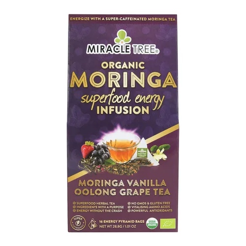 Vista 13 de Miracle Tree 's Energizing Moringa Infusion - Chai Mezcla súper cafeína Alternativa de café saludable, perfecta para concentrarse Certificado