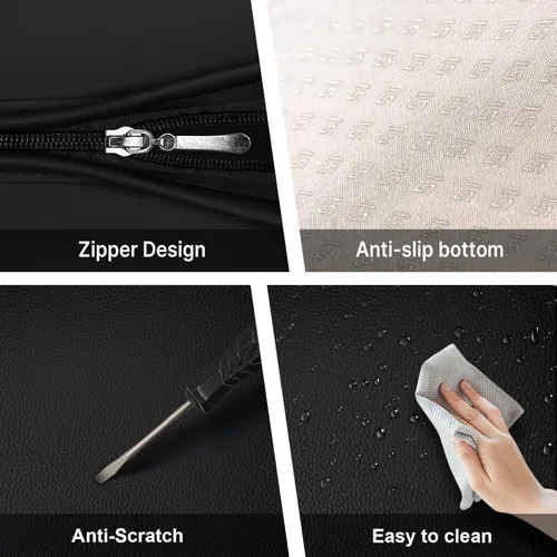 Vista 6 de Fundas de asiento delantero de automóvil para Mazda CX-5 2000-2024, 2 asientos, cojín protector de cuero de ajuste personalizado, fundas interiores