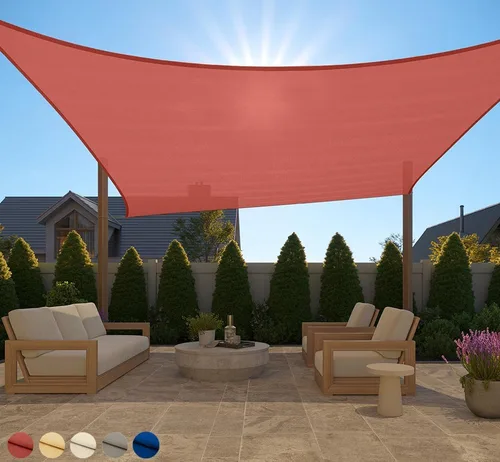Vista 61 de GORILLA GRIP - Toldo parasol resistente, protección UV, resistente a la decoloración, desgarros y óxido, rectangular, con bordes curvos que bloquean