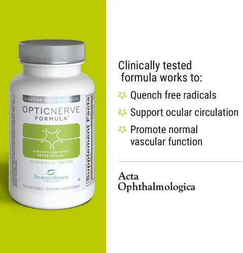 Vista 3 de ScienceBased Health Fórmula del nervio óptico: suplemento ocular clínicamente probado que apoya la función nerviosa y la circulación ocular
