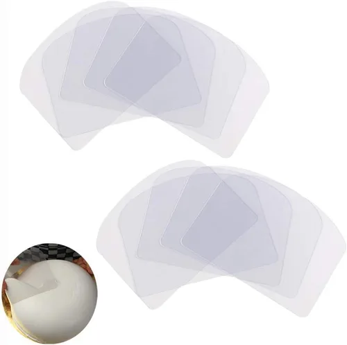 10PCS Transparent Cake Cream Scraper Icing Smoother Flexible Plastic Cake Scraper Smoother for Bakery Pastry Cake Decoration Kitchen DIY Baking Tool