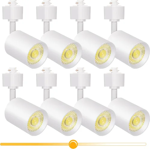 Vista 9 de VANoopee Cabezales de iluminación LED regulables de 10 W, tipo H, accesorios de repuesto de luz de riel brillante 3000 K, foco de techo blanco