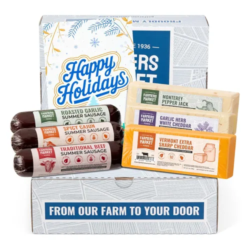 Deli Direct Wisconsin Paquete de regalo variado de quesos y salchichas