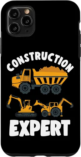 Vista 13 de iPhone 13 Pro Max Truck Construction Expert Excavator Digger para niño pequeño caso