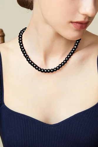 Vista 2 de BABEYOND - Collar de perlas redondas de imitación para novias, bodas