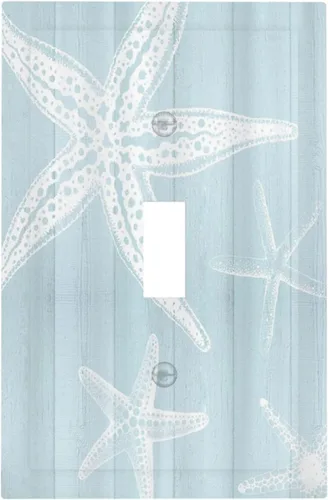 Vista 61 de Cubierta de placa de pared dispositivo duplex de 1 banda de mármol abstracto en arte interruptor de luz de salida eléctrica de cara fluida azul