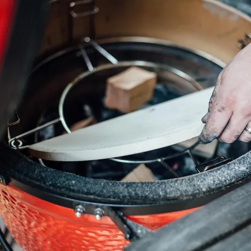 Vista 3 de Kamado Joe KJ-HDP Classic Joe - Placas deflectoras de calor, color blanco