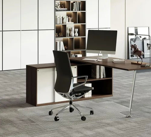 Vista 24 de FuturHydro Tapete para silla de oficina para alfombra, protector de suelo transparente de 30 x 48 pulgadas, tapetes transparentes debajo