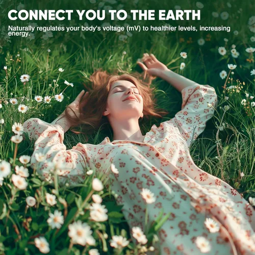 Vista 7 de AsmrCap Grounding Sheets Queen, 95% algodón orgánico + 5% fibra de plata pura, sábanas a tierra con cable de tierra, kit de conexión a tierra
