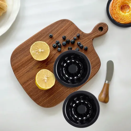 Vista 8 de Findful Paquete de 25 mini moldes para hornear – Moldes de silicona de 4 pulgadas para moldes de flan – Molde reutilizable para pasteles