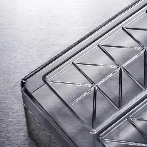 Vista 3 de Molde de barra de chocolate de policarbonato - Diseño de lujo - 46mL 20 piezas