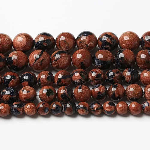 Vista 56 de 36 piezas de cuentas sueltas de espacio de jade de epidoto verde y rojo natural de 10 mm, cuentas redondas para hacer joyas DIY, collares, pulseras