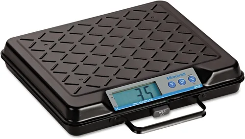 Vista 3 de Brecknell GP100 Báscula electrónica portátil para banco, capacidad de 100 libras, plataforma de 12 x 10