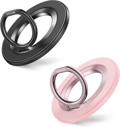 Vista 37 de SYNCWIRE Soporte de Anillo Magnético para Teléfono para MagSafe, Rotación de 360°, Soporte de Agarre para Teléfono Celular, Anillo para Dedo Atril