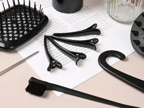 Vista 5 de 12 piezas de juego de cepillos para peinar con desenredante, para provocar, cola de rata, cepillos de borde y cepillos para cabello de bebé - cerdas