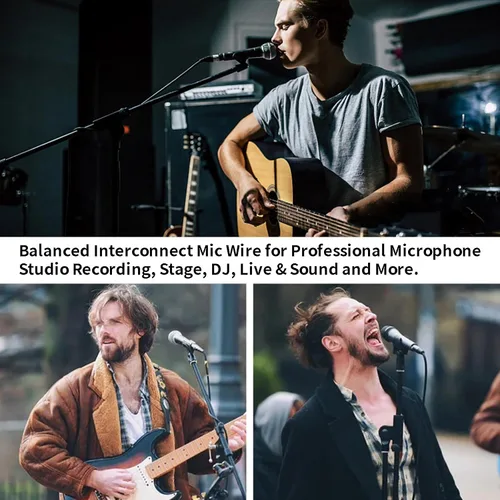 Vista 7 de Monosaudio Cable XLR de audio XLR de 17 AWG para audiófilo, cable de audio equilibrado OFC, cobre chapado en plata, interconexión XLR 2XLR macho a