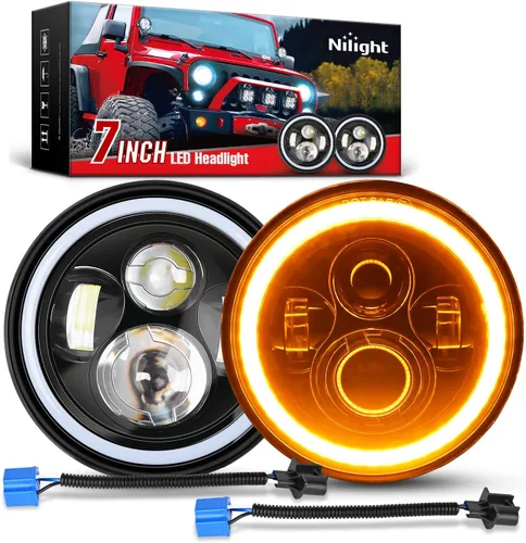 Vista 16 de Nilight Conjunto de Luces LED de Niebla de 4 Pulgadas Compatible con 2007 2008 2009 2010 2011 2012 2013 2014 2015 2016 2017 2018 Jeep Wrangler JK