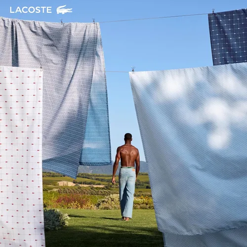 Vista 8 de Lacoste Slice - Juego de sábanas de percal 100 % algodón, 3 piezas – Fresco, marcado, mate y duradero, certificado Oeko-Tex – Estampado, Rosa Rosa