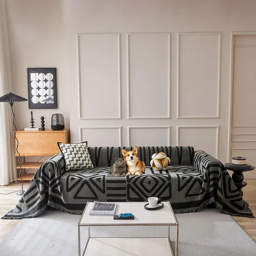 Vista 48 de VClife Funda beige para sofá de 1 pieza, moderna, minimalista, para sofá de 2 cojines, funda lavable de felpilla suave, protector de muebles