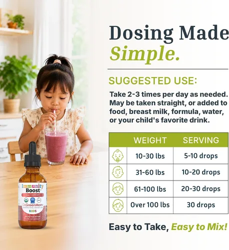 Vista 8 de Dr. Green Mom Immunity Boost Kids — Echinacea Saúco Astrágalo & VIT C