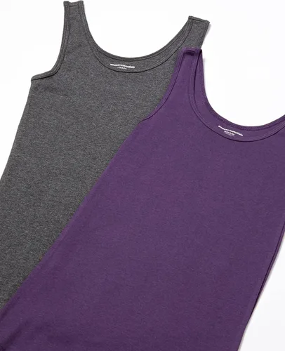 Vista 3 de Tienda Essentials - Camiseta de tirantes ajustada para mujer paquete de 2