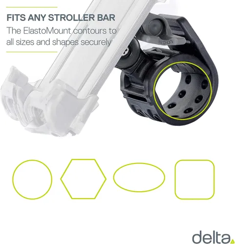 Vista 7 de Delta Cycle - Soporte de teléfono para bicicleta que se ajusta a cualquier manillar y se adapta a cualquier teléfono o iPhone, accesorios