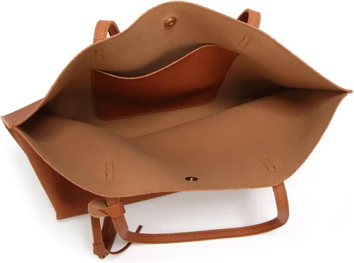 Vista 7 de Dreubea Bolsa de piel sintética suave de mujer tipo tote, para usar sobre el hombro, de gran capacidad, con borlas