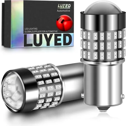 Vista 8 de LUYED 2 bombillas LED 3056 3156 3057 3157 de 900 lúmenes, súper brillantes, 3014 78-EX chipsets, utilizadas para refuerzo de luces de reversa, luces