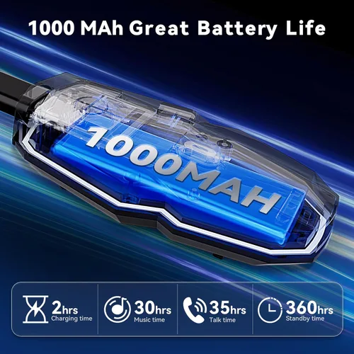 Vista 5 de Casco de motocicleta, auriculares Bluetooth, sistemas de comunicación de intercomunicación, 2 conductores para compartir música/IP67